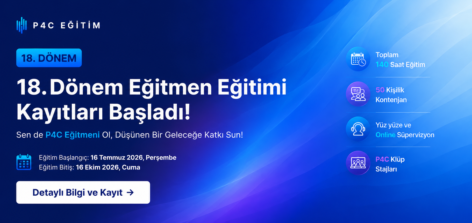 16. Dönem P4C Eğitimi